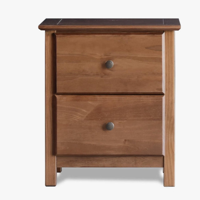 Shaker 20'' W Solid Wood Nightstand - Walnut