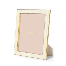 Aerin Frame Classic Shagreen Frame, Cream