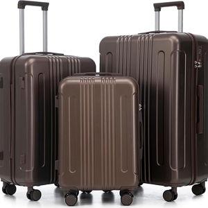 Merax 3 pcs/set in ABS Spinner Wheel Luggage Set, Carry on Suitcase