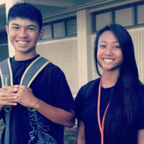 Just friends. Our first picture together. Freshmen year, 2012.