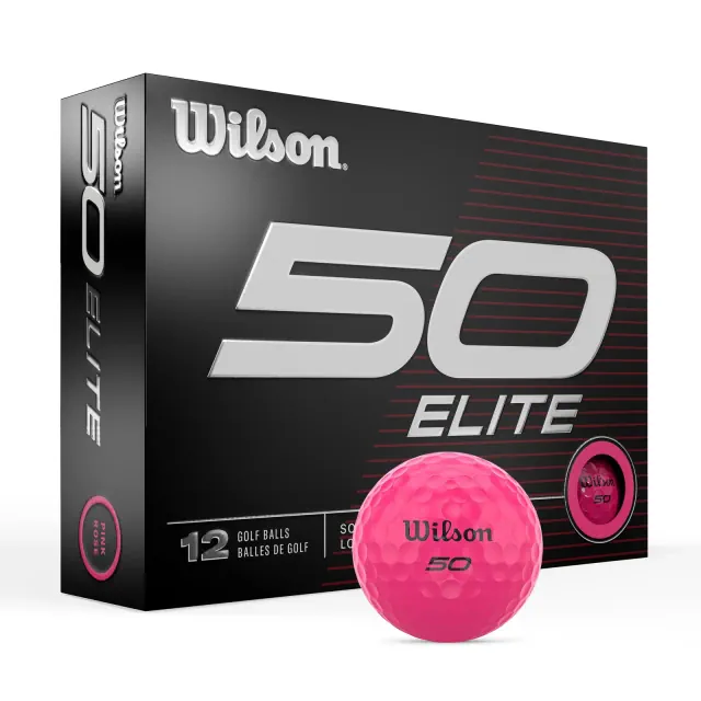Wilson Fifty Elite Pink Golf Balls - 12pk