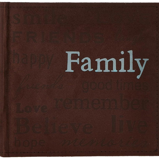 Pioneer Photo Albums TXT-200BN 4" x 6" Faux Suede Album (200 Photos), Multicolor