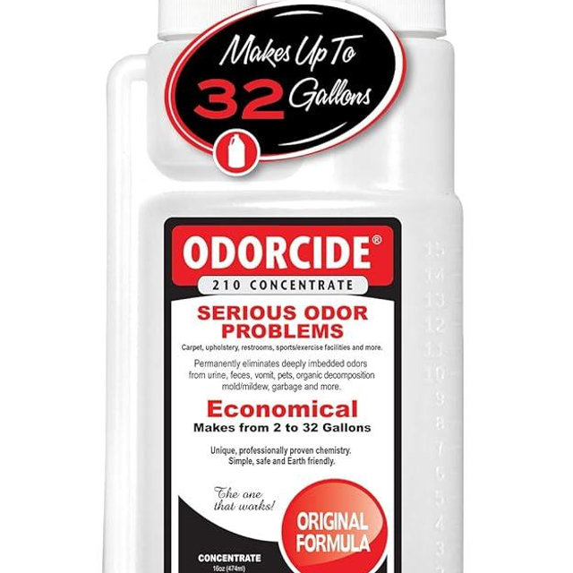 Odorcide Odor Eliminator Concentrate: Odor Eliminator for Strong Odor on Carpets, Hardwood & More - Smoke, Sweat & Pet Odor Eliminator for Home w/Non-Enzymatic Formula, 16 oz…