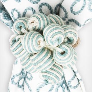 Bead Bouquet Stripe Napkin Ring, Set of 4
