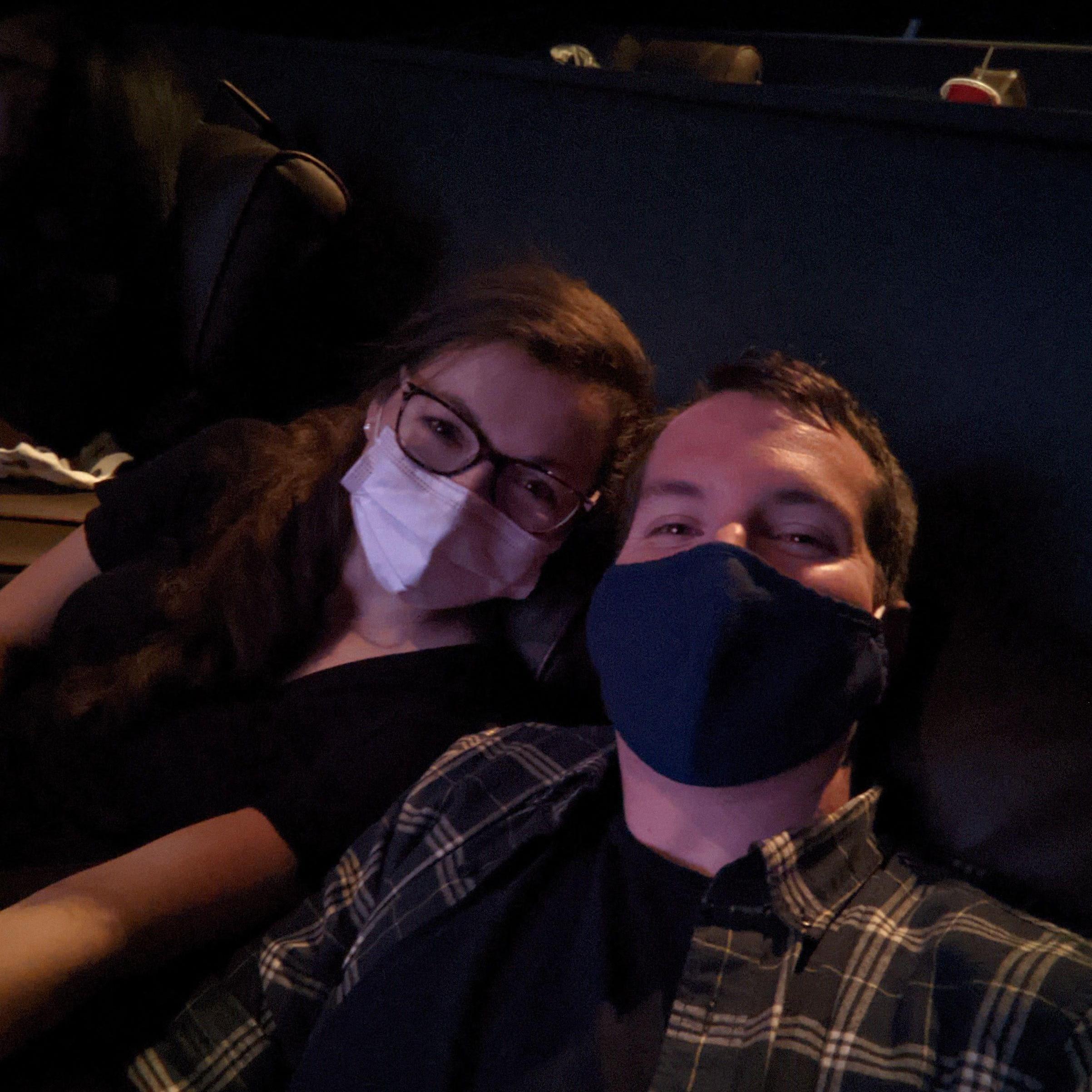 Our first movie date during COVID times, we saw Shang-Chi at a Cinebistro in Cary!