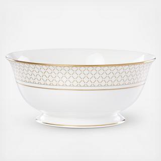 Venetian Lace Gold Serving Bowl