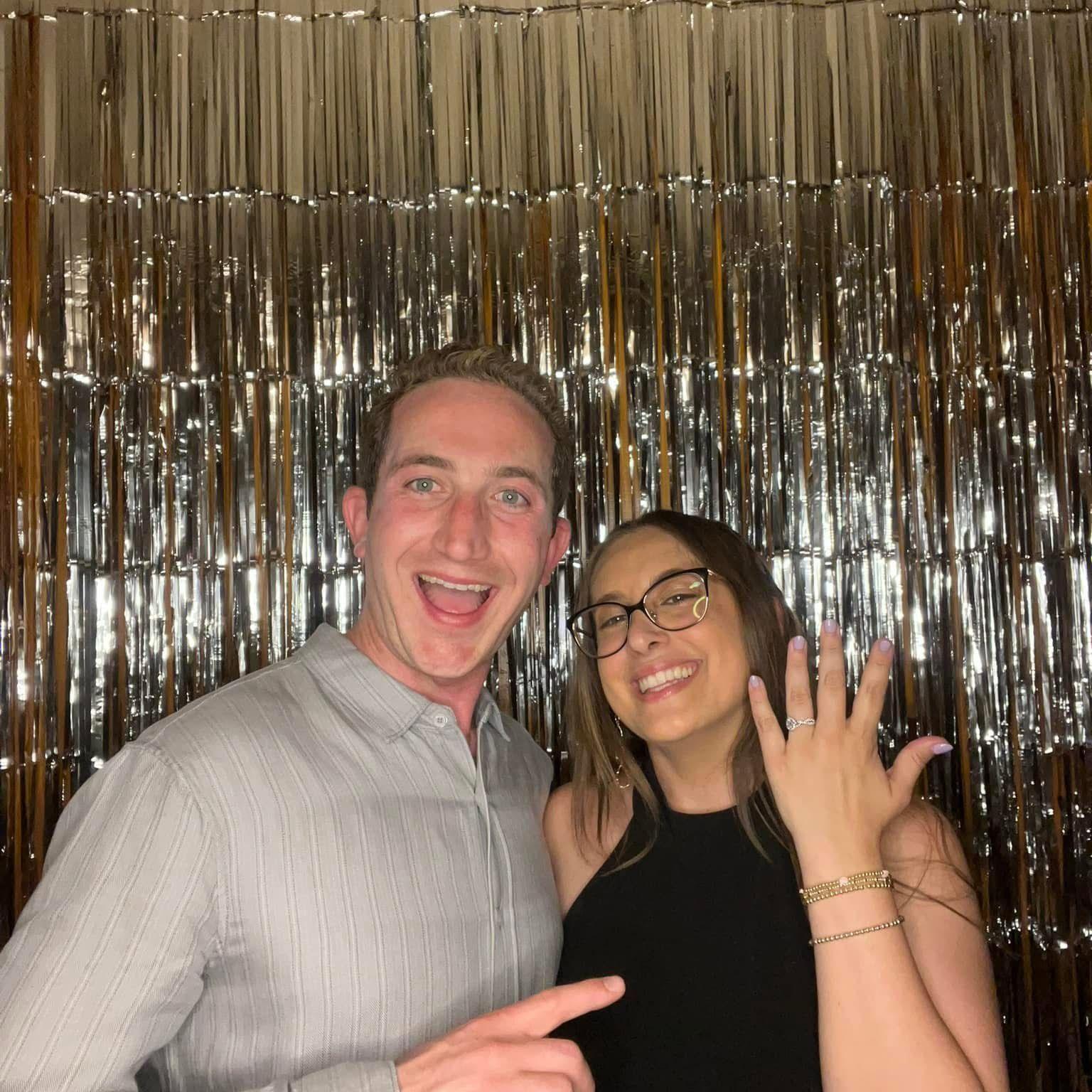 The first wedding we attended as an engaged couple!