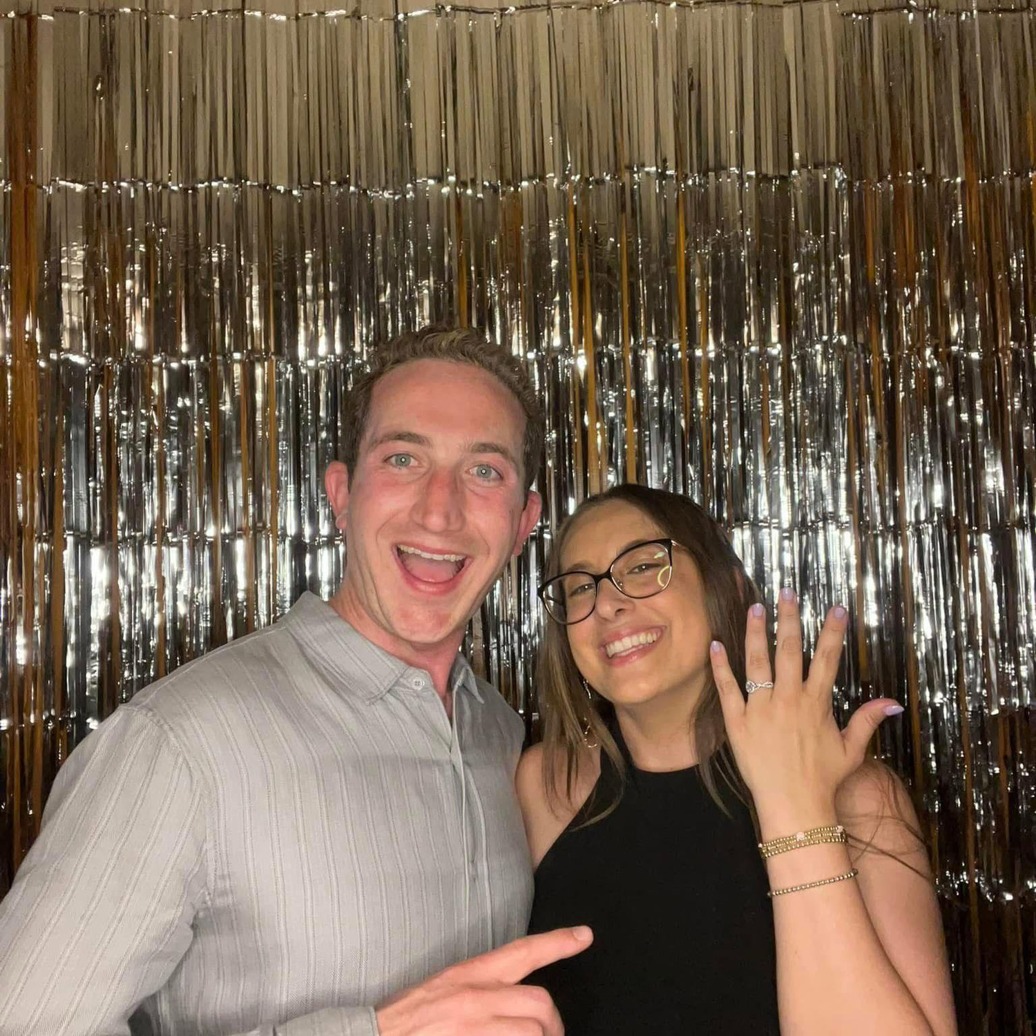 The first wedding we attended as an engaged couple!
