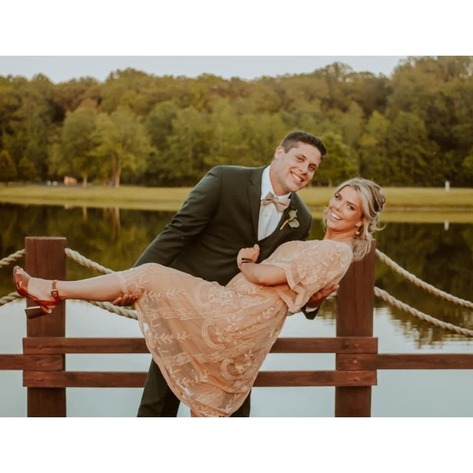 A picture from Alison and Austin's wedding at our venue!