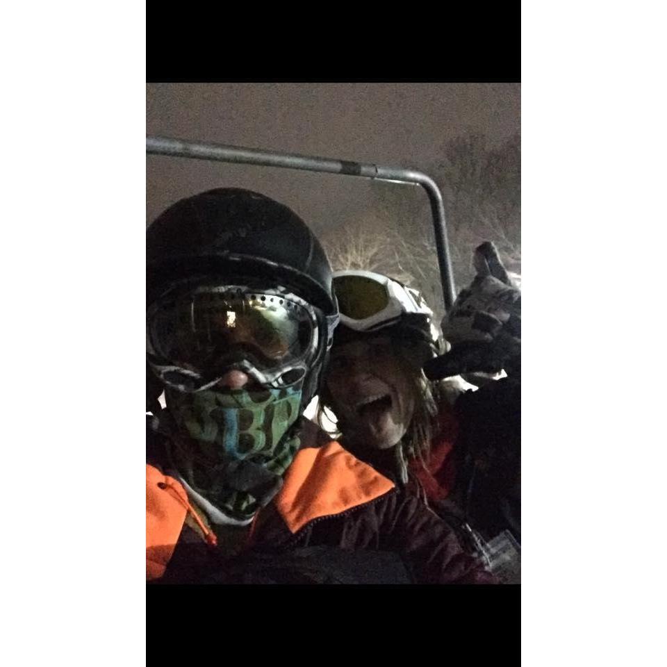 Snowboarding at Sugar Mountain.