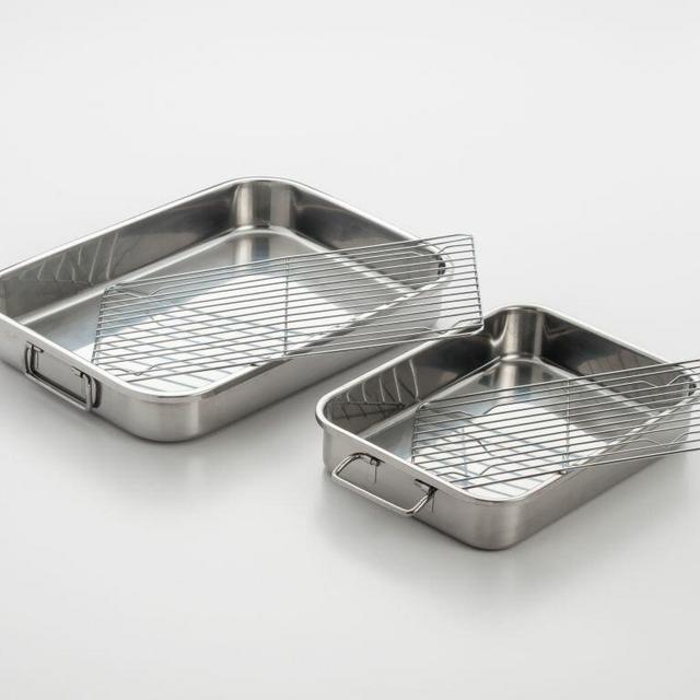 Cook Pro 12.5 in. Stainless Steel Roasting Pan