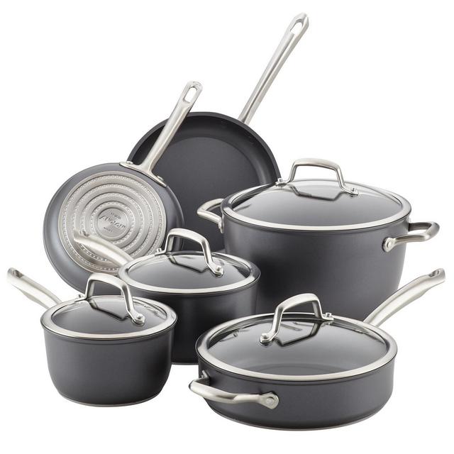 Anolon Accolade Forged Hard-Anodized Precision Forge 10 Piece Cookware Set