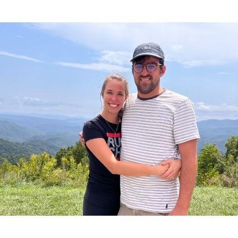 Victoria and Nate on the Blue Ridge Parkway.