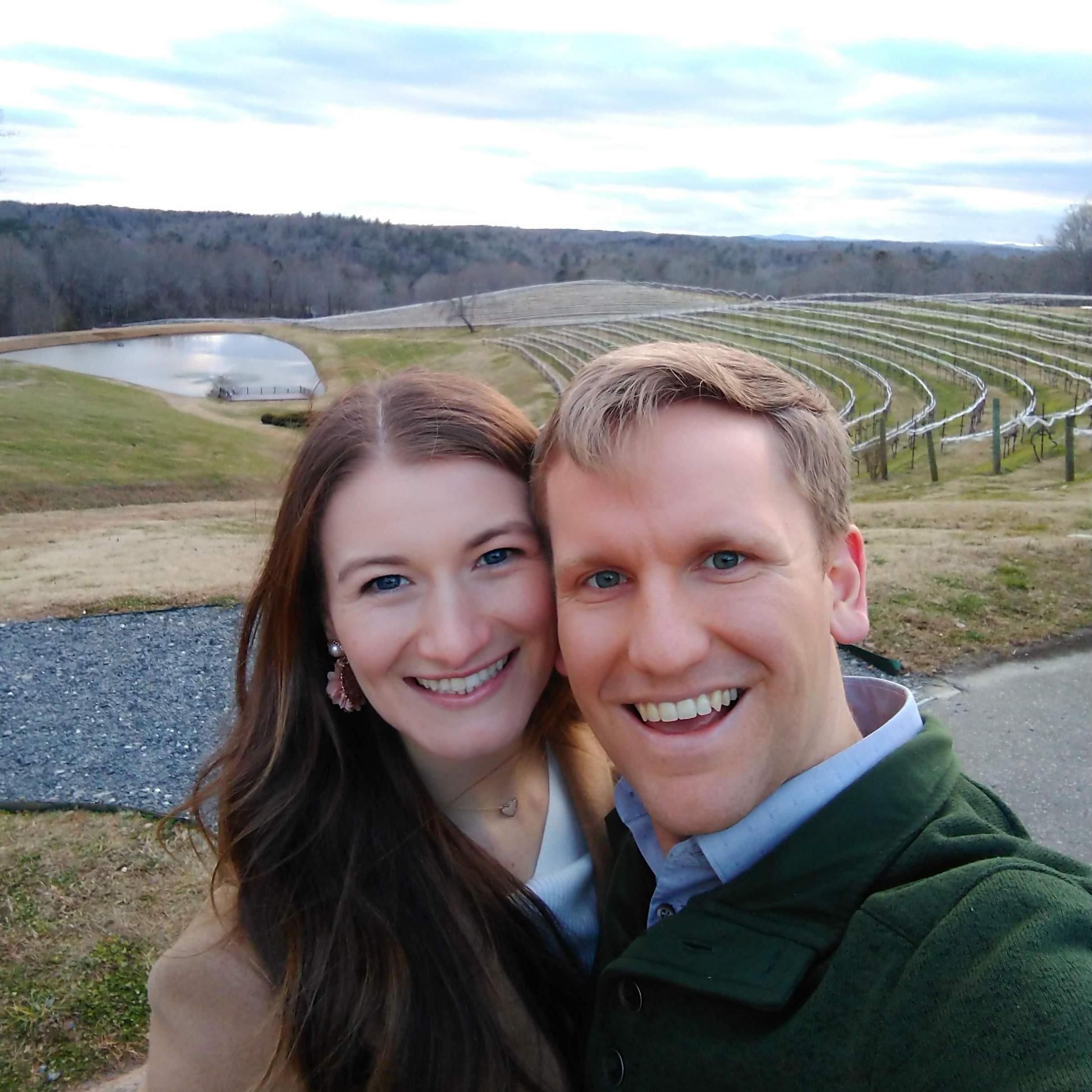 Visiting Monteluce Vineyards to celebrate one year of dating!