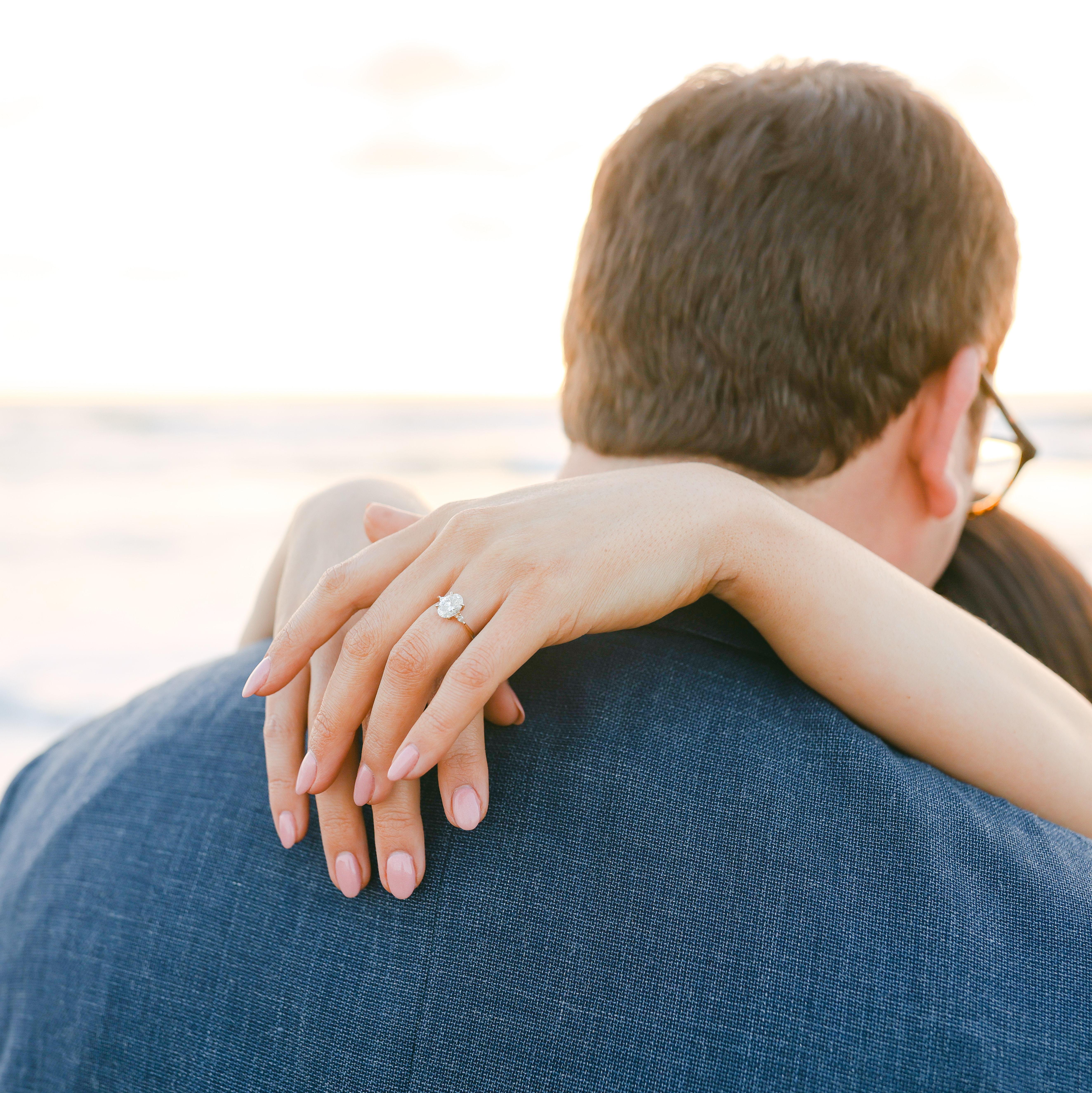 Official engagement photos at Torrey Pines, taken by our wedding photographer Brett Hickman.