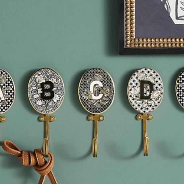 Imogen Monogram Hook; A, I, and K