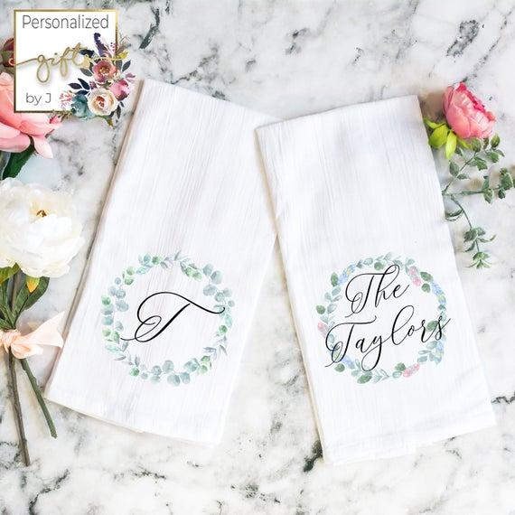 Personalized Kitchen Towel Set