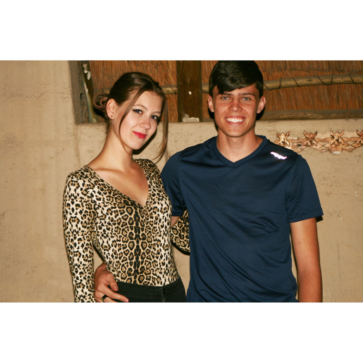 Our first photo together as friends