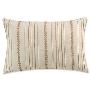 KAS Amara Ruffle Throw Pillow in Natural
