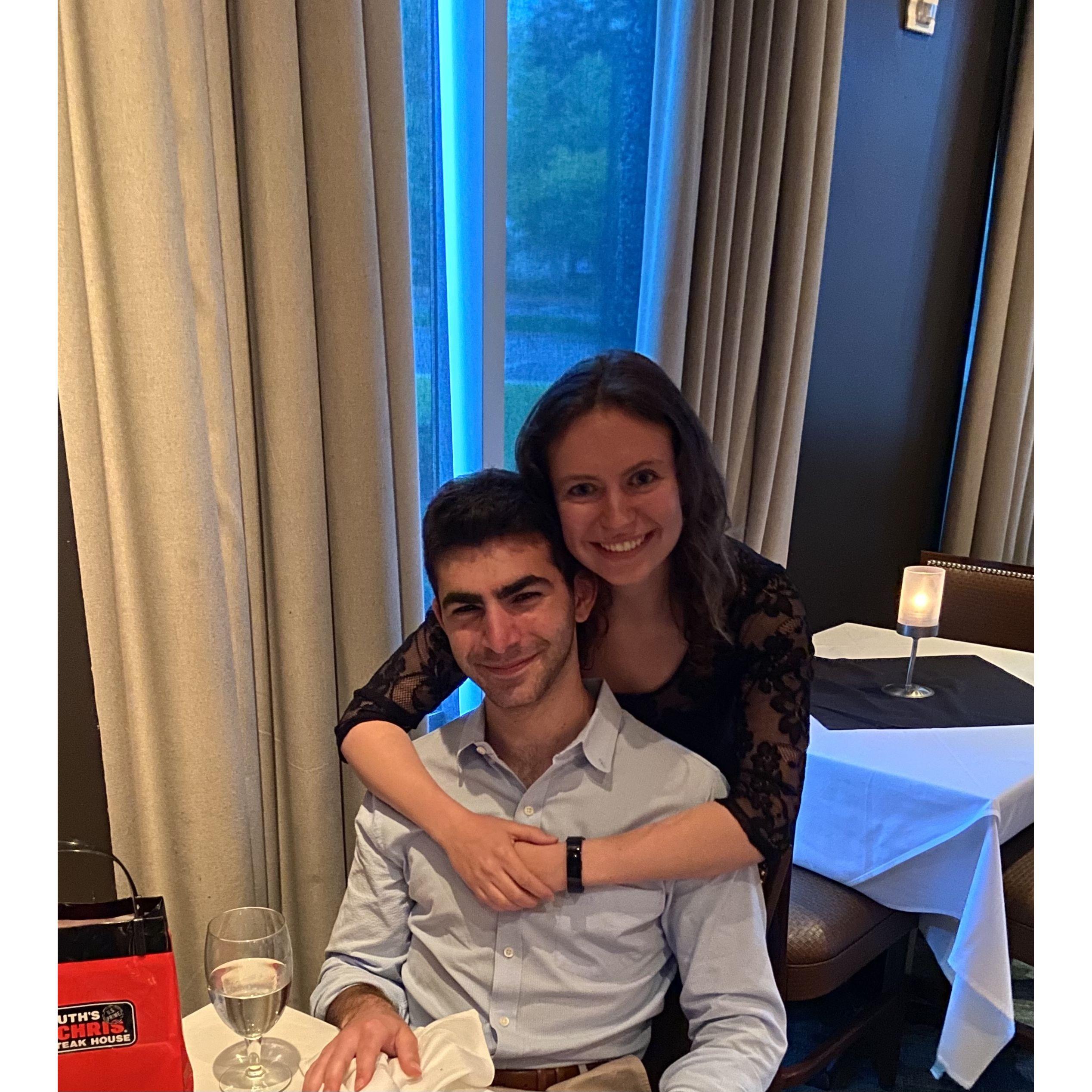 Celebrating our anniversary at Ruth's Chris