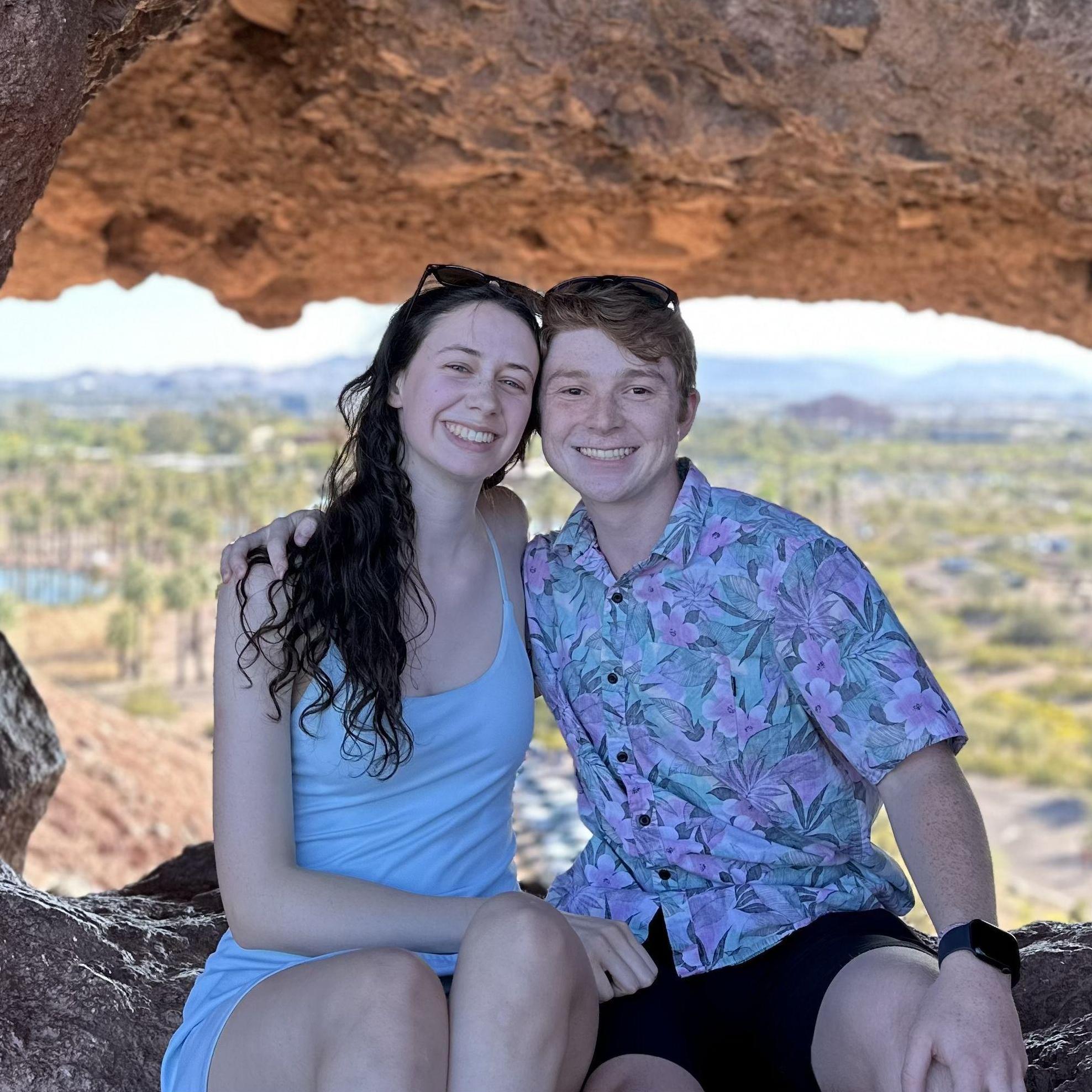 Gavin and Anne at Papago Park on Easter of 2023