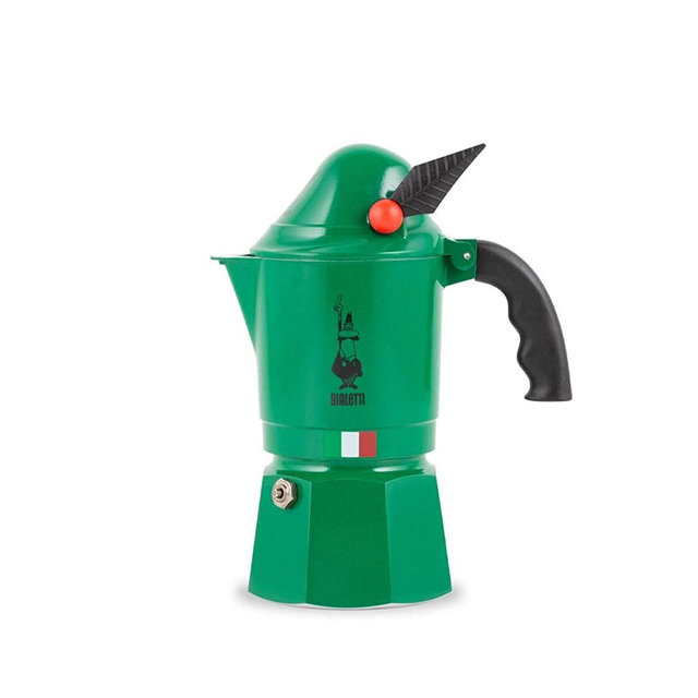 Bialetti - Moka Express Alpina: Iconic Stovetop Espresso Maker, Moka Pot 3 Cups (4.3 Oz - 130 Ml), Aluminium, Silver