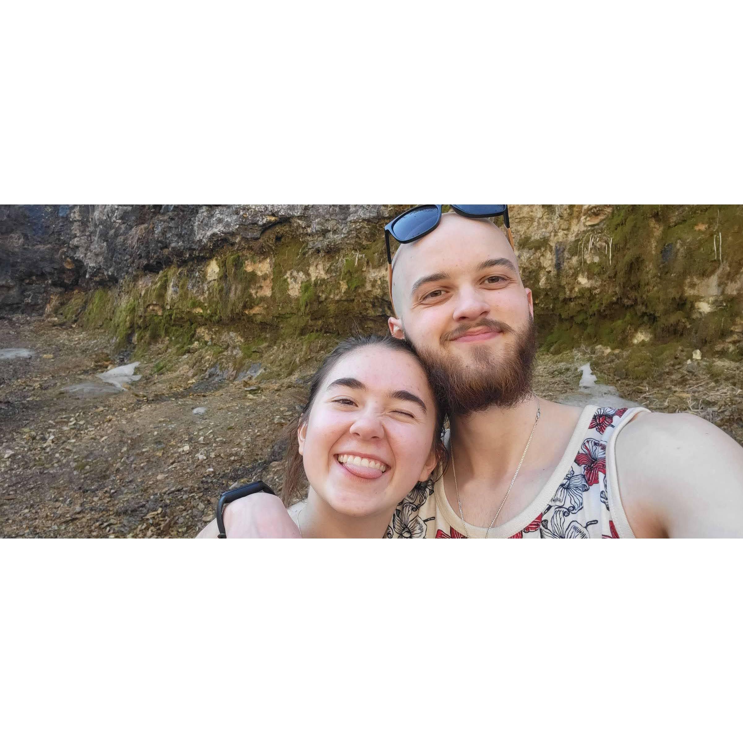 Our first "hike" together