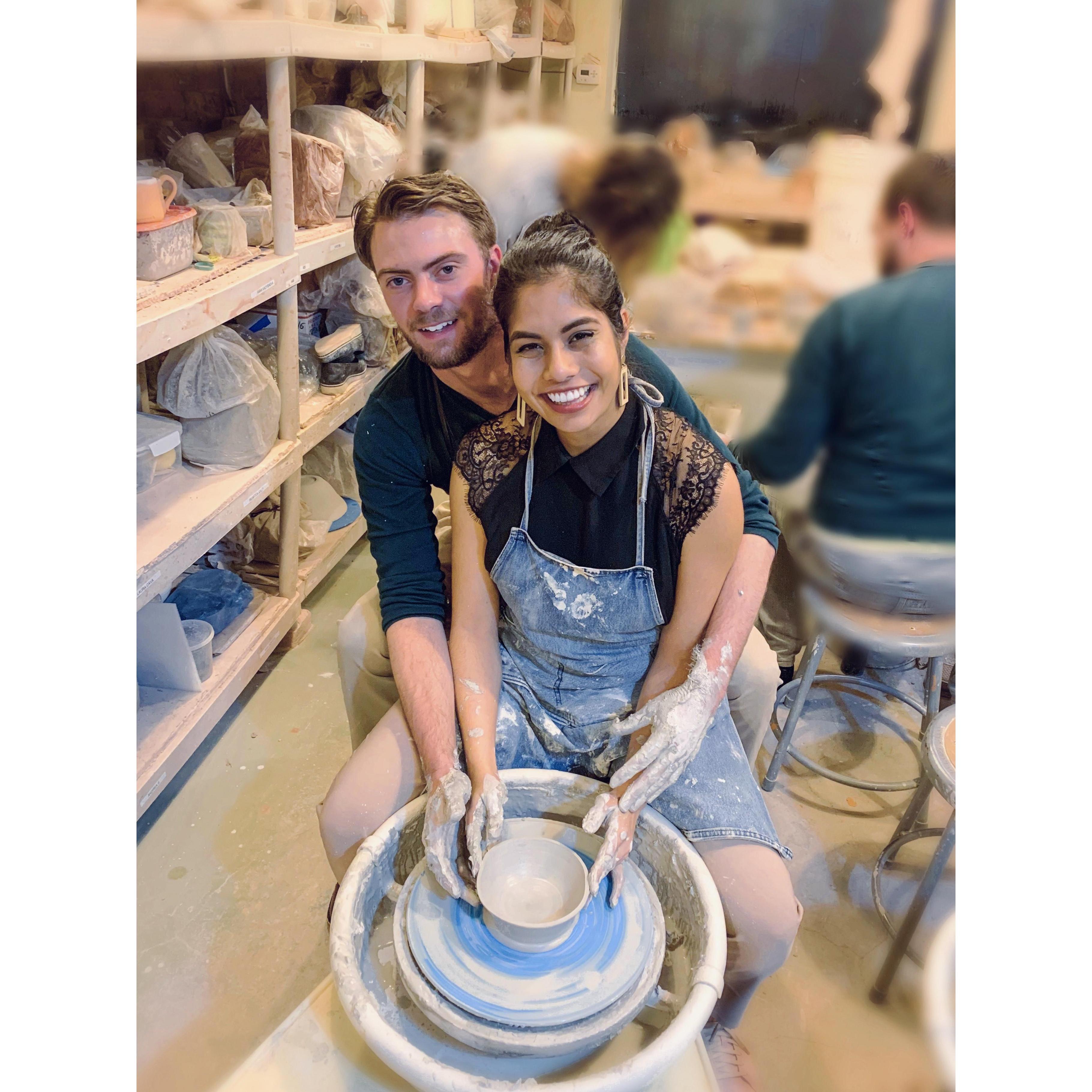 February 2020: Valentines Pottery Making Date Night!