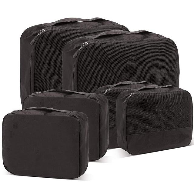 DoubleTrip Packing Cubes for Suitcases Carry on Luggage Organizer 6 Set Travel Accessories Lightweight Storage Bag Space Saver Clothes Pouch Large