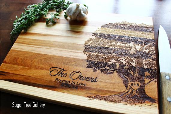 Rooted in Love Personalized Cutting Board