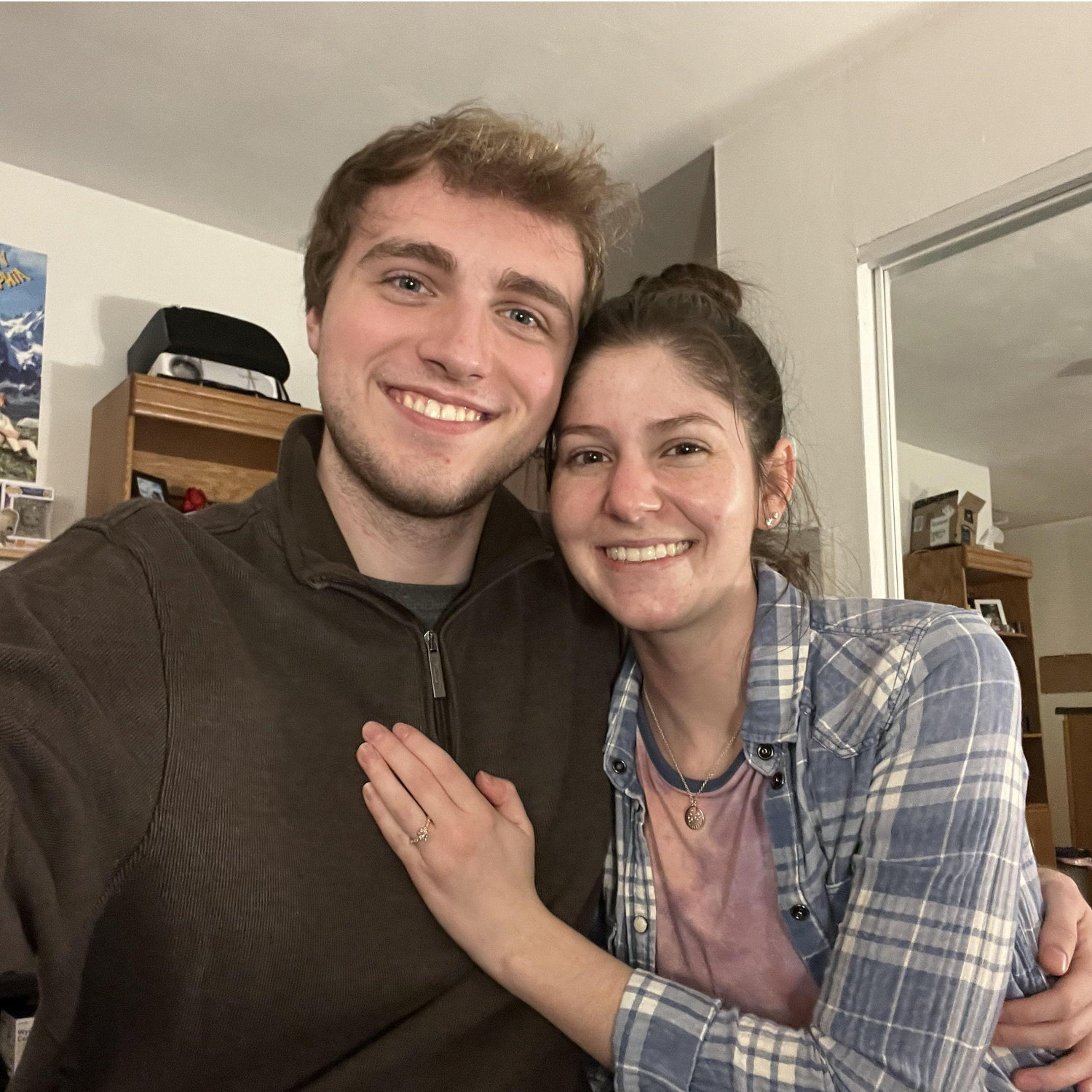 Moments after our engagement <3
