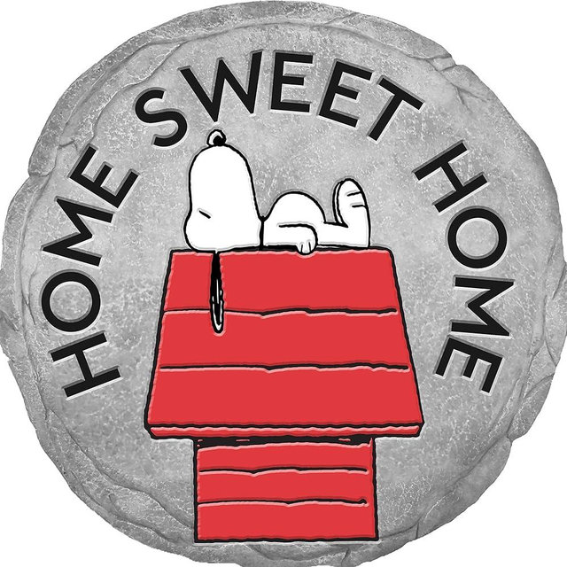Spoontiques - Peanuts Home Stepping Stone - Decorative Garden Stone for Yard, Patio, Garden or Walkway - Outdoor or Indoor Home Decor (13447)