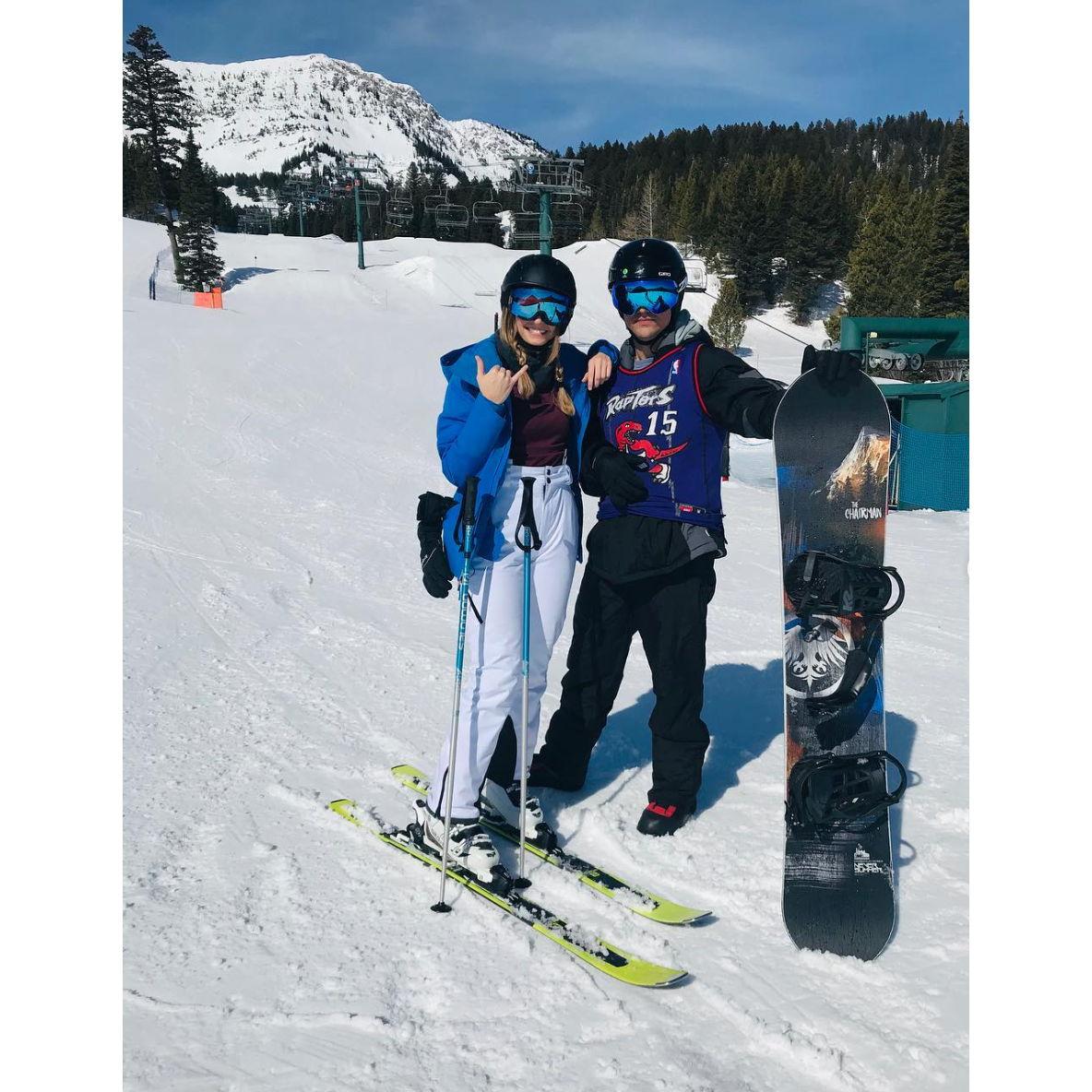 My last time on skis before Jack turned me into a snowboarder!