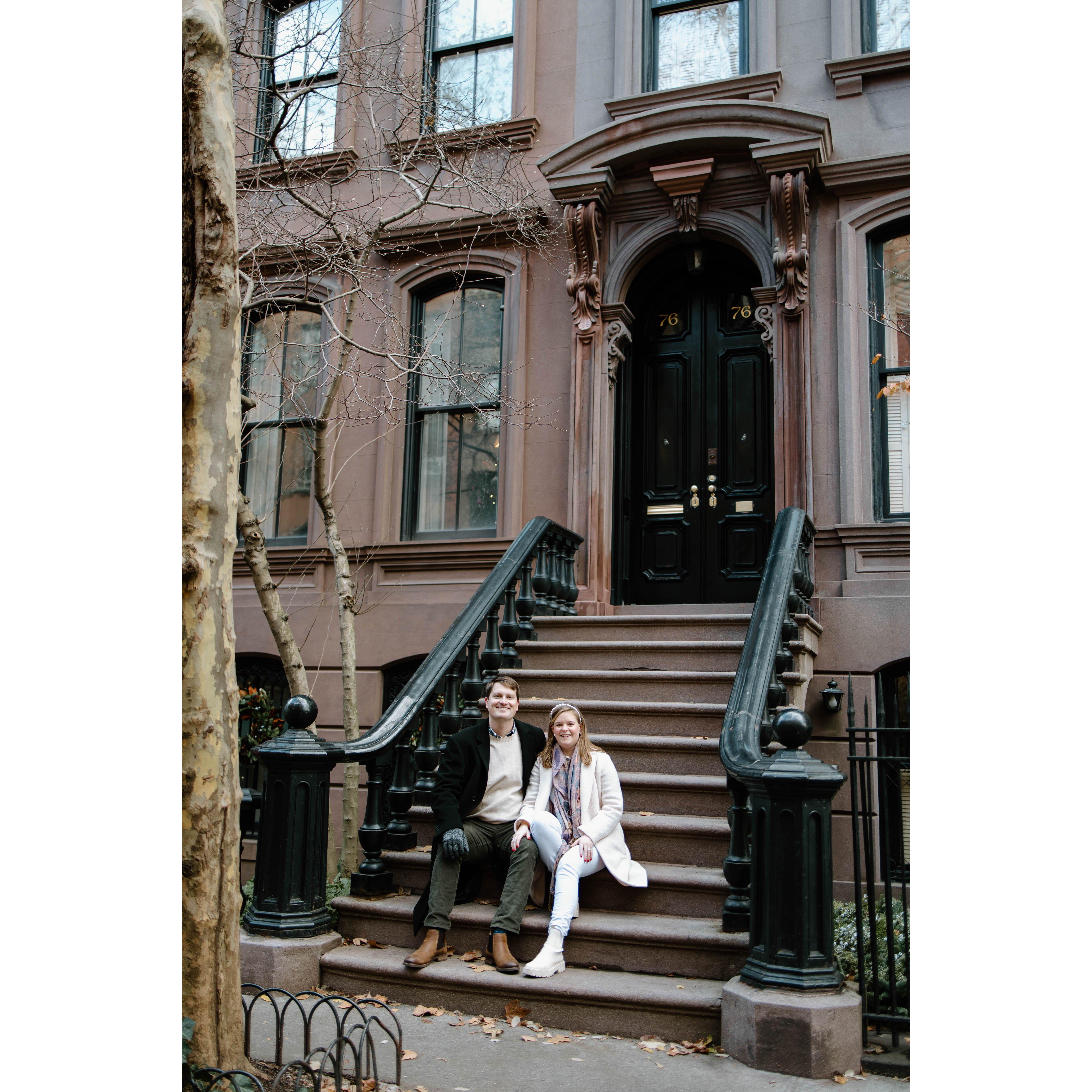 Since it was pouring rain the day we got engaged, our wonderful photographer offered to do an additional shoot the next day in the West Village!