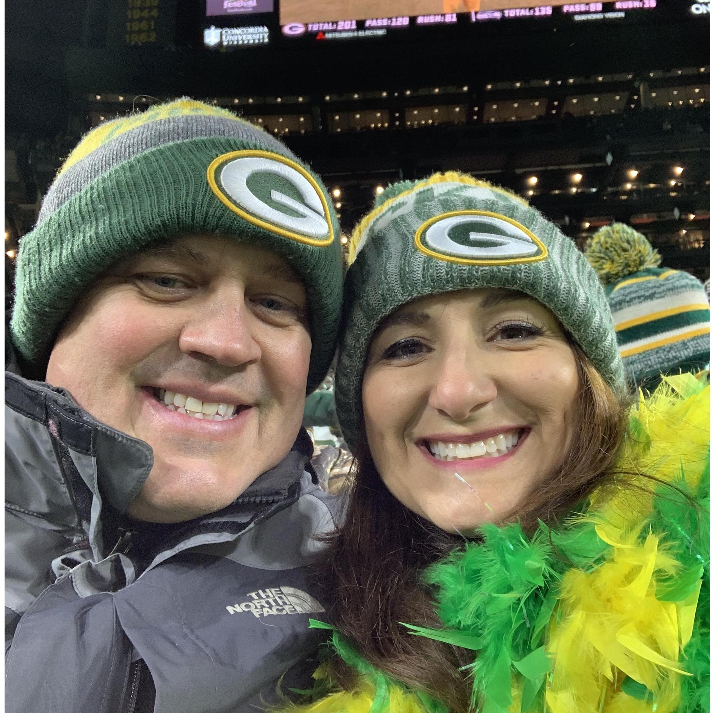 Look who's wearing green and gold!