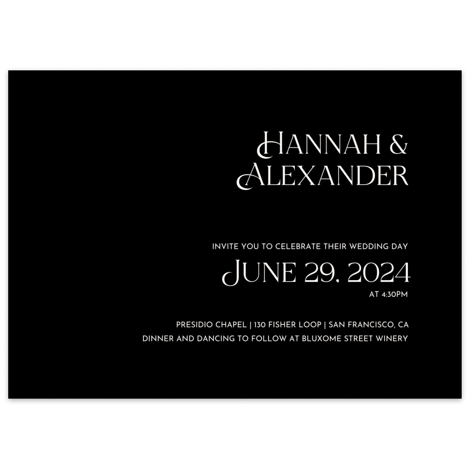 Ginami Landscape | Off-White | Zola Wedding Invitations