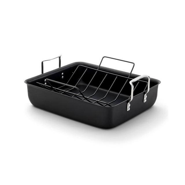 Calphalon Hard-Anodized Nonstick 16-Inch Roasting Pan with Rack