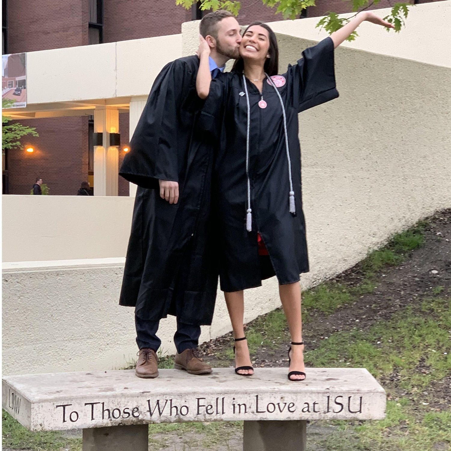 Thanks to ISU, we fell in love at school!