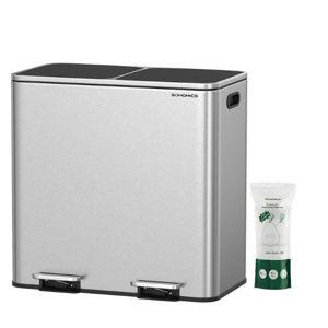 SONGMICS 2 x 10.6 Gallon (2 x 40 L) Trash Can for Kitchen