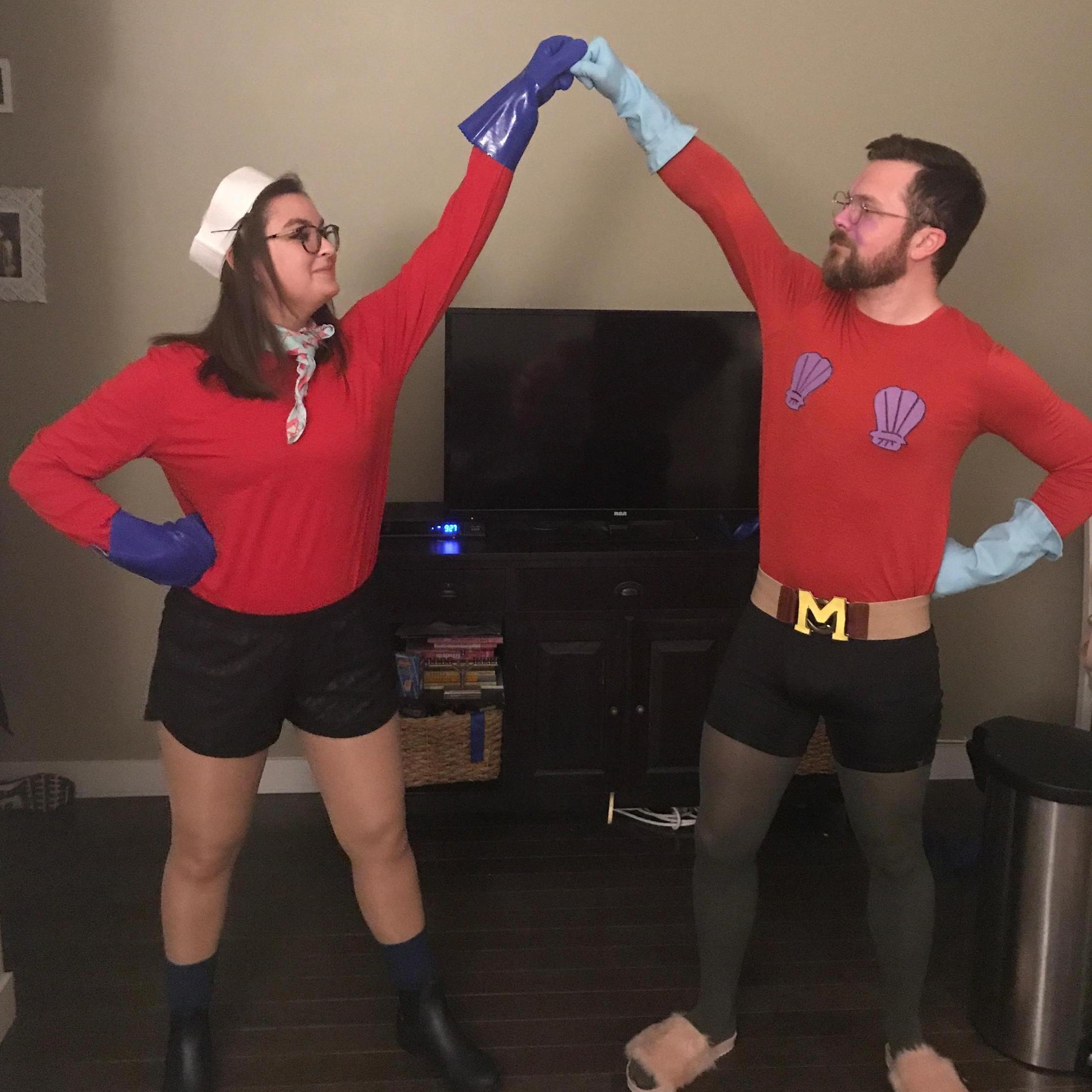 Mermaid Man and Barnacle Boy for Halloween!