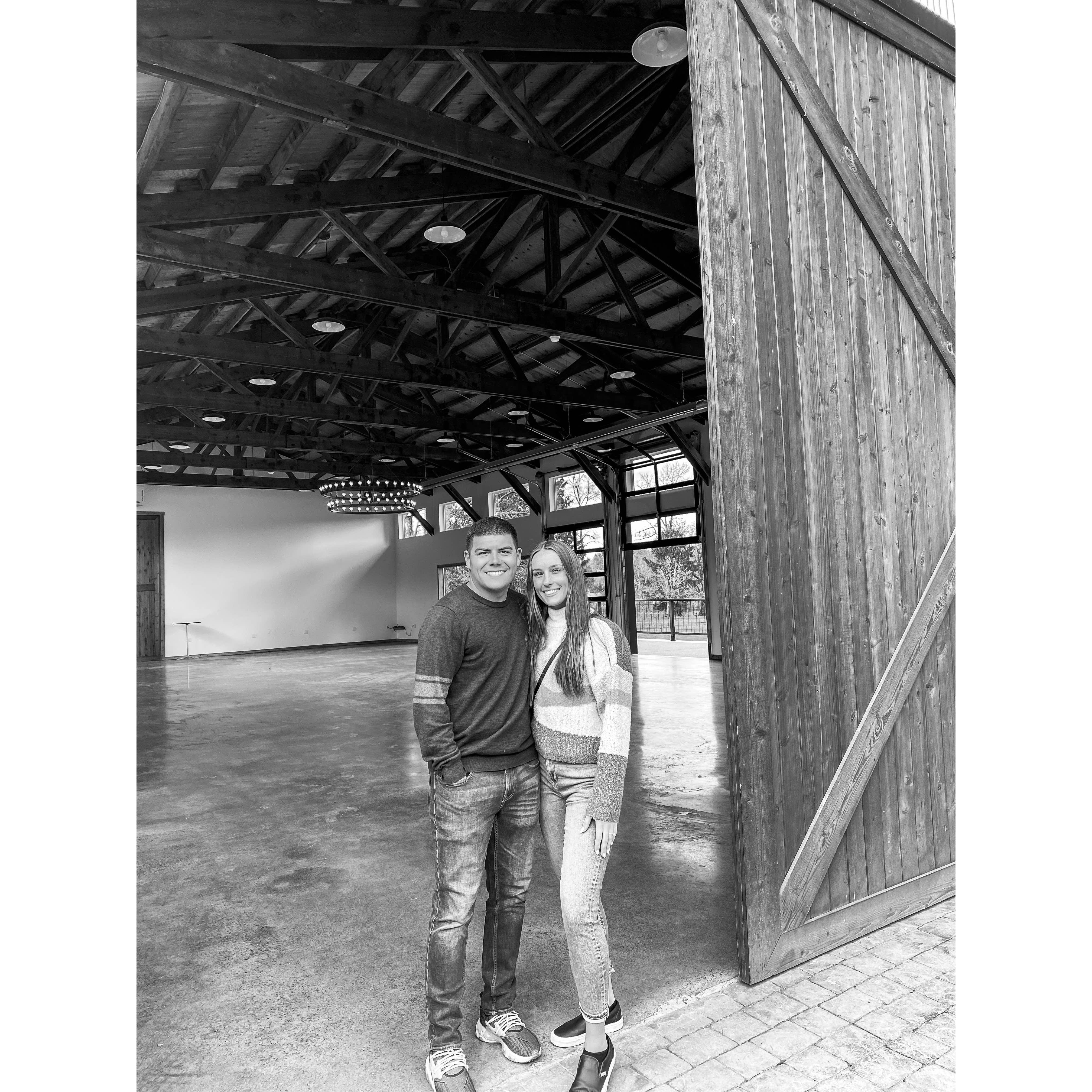 The day we booked our wedding venue & date!