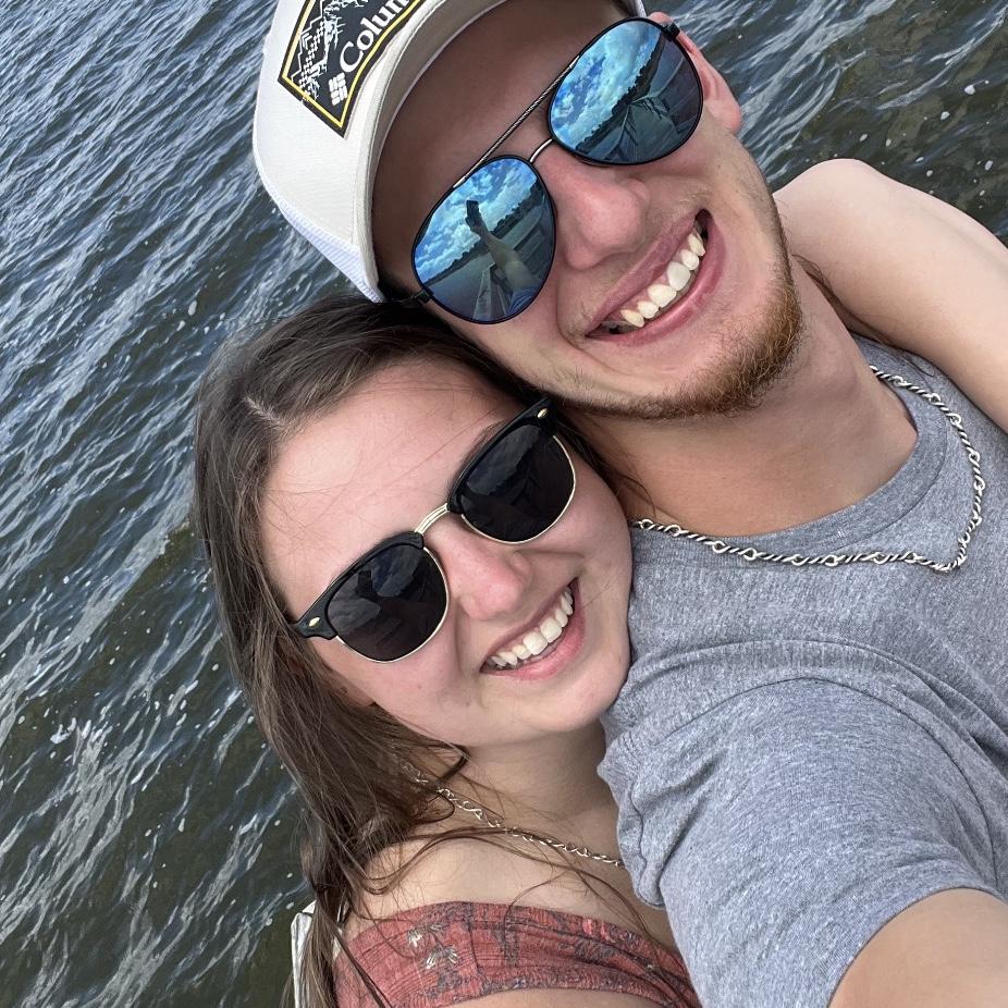 On our trip to OBX, where Seth proposed!