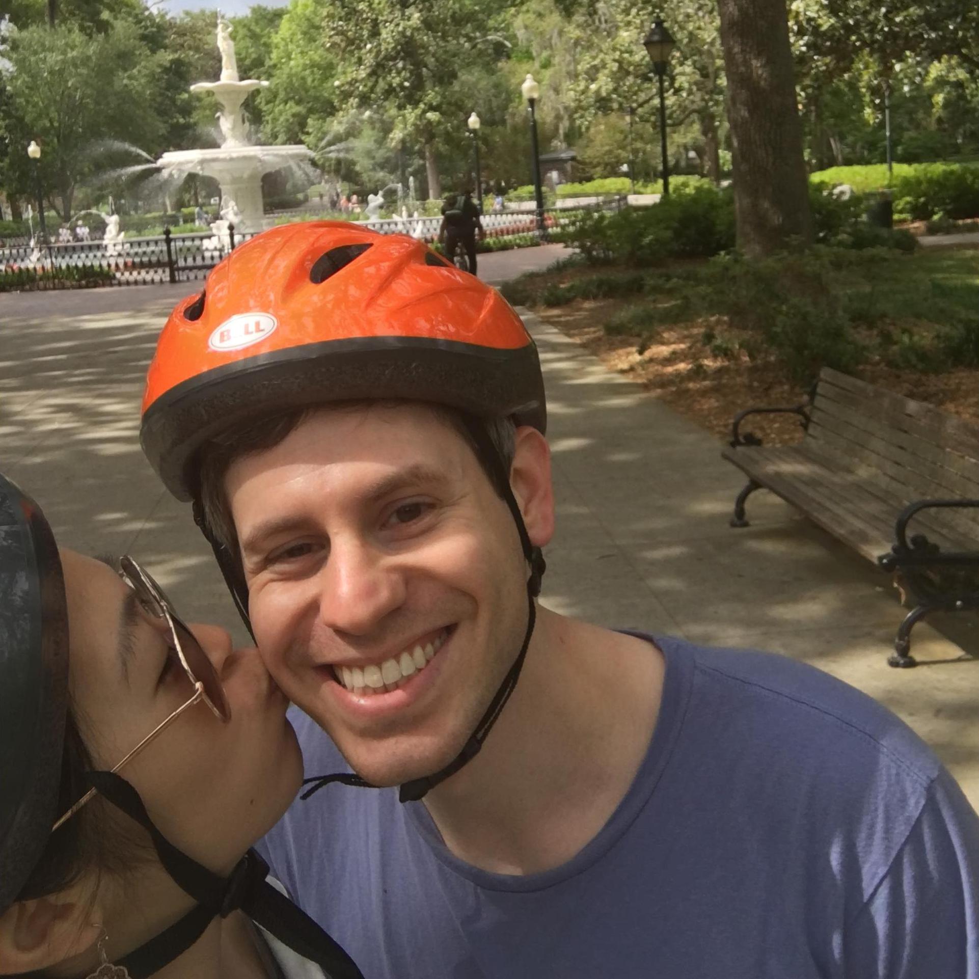 We love the freedom and adventure of biking a new city! Well, Sam just likes biking in general... haha Biking/touring through Savannah. April, 2017