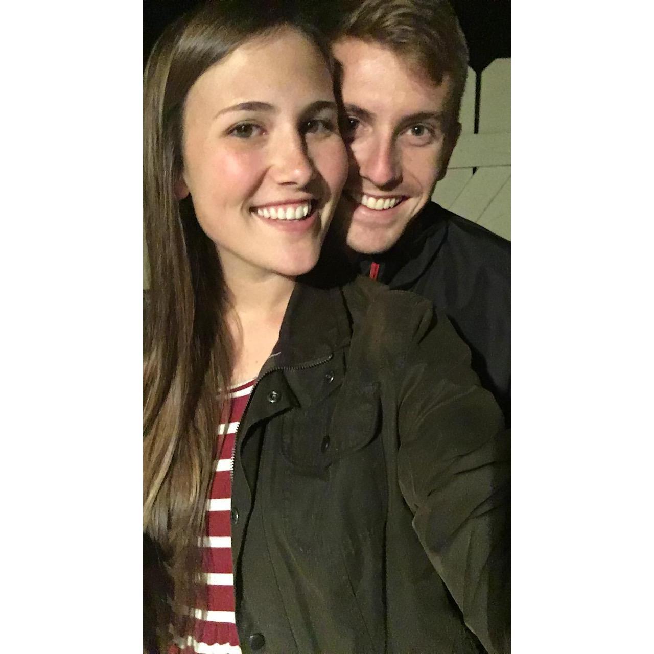 Our first Valentine's Day together!