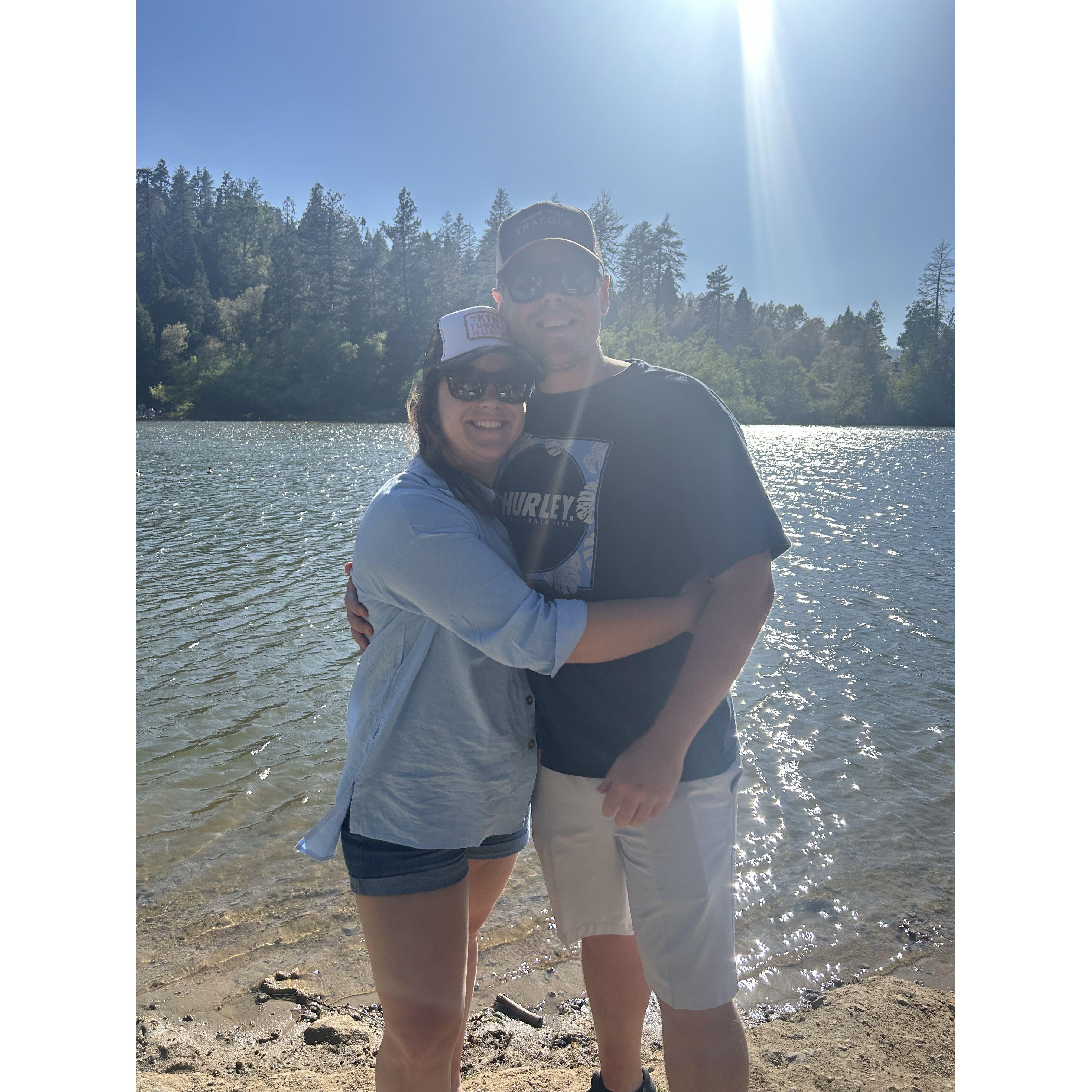 Spending time with family at Lake Gregory in Crestline.