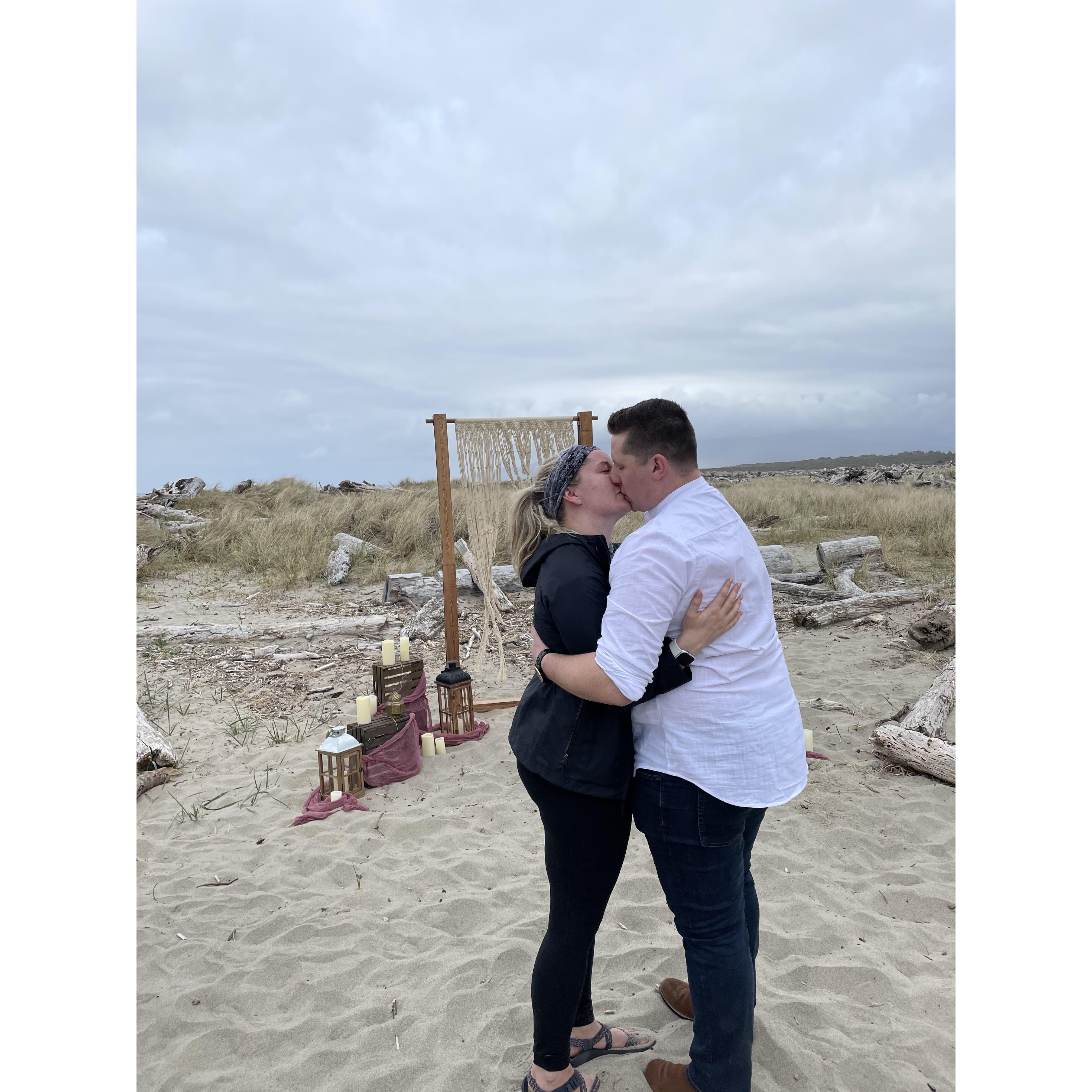 April 2021 - Proposal Day at Rockaway, Beach.