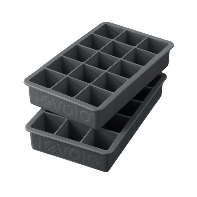 Tovolo Perfect Cube Silicone Ice Mold Freezer Tray Of 1.25" Cubes For Whiskey