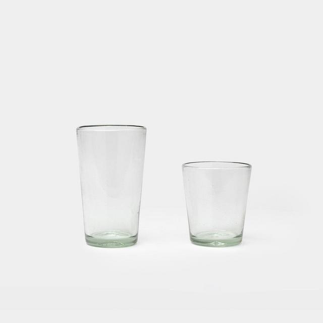 Tapered Recycled Glassware