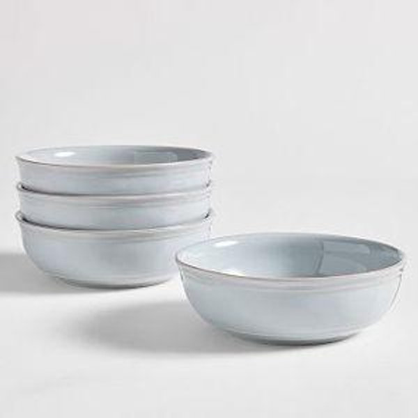 Cambria Stoneware Soup Bowls, Set of 4 - Chambray