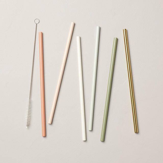 8" Reusable Metal Straws - Hearth & Hand™ with Magnolia